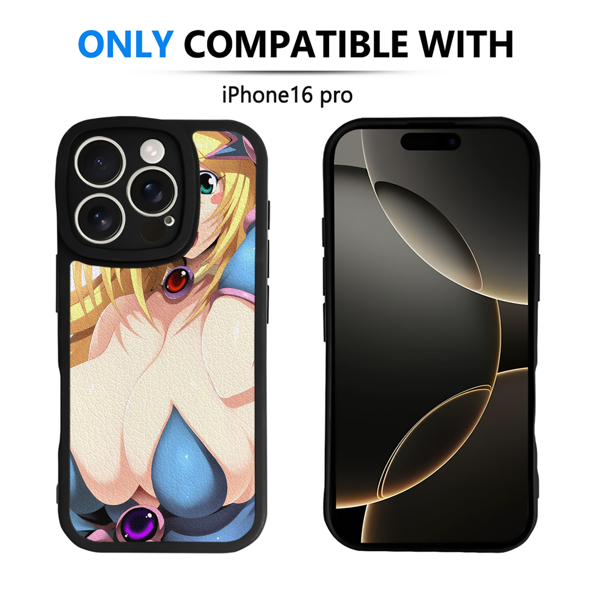 （画像用） 遊☆戯☆王 Yu-Gi-Oh! 【iPhone 16シリーズ対応】シリコンスマホケース（レザー調） 材質：シリコン